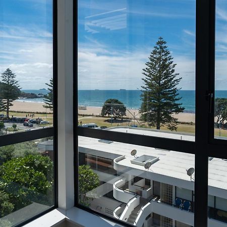 Ocean View Beach Escape - Top Floor Apartments, Mt Maunganui Base Mount Maunganui Exteriér fotografie