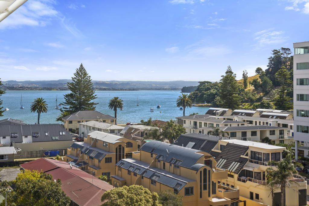 Ocean View Beach Escape - Top Floor Apartments, Mt Maunganui Base Mount Maunganui Exteriér fotografie